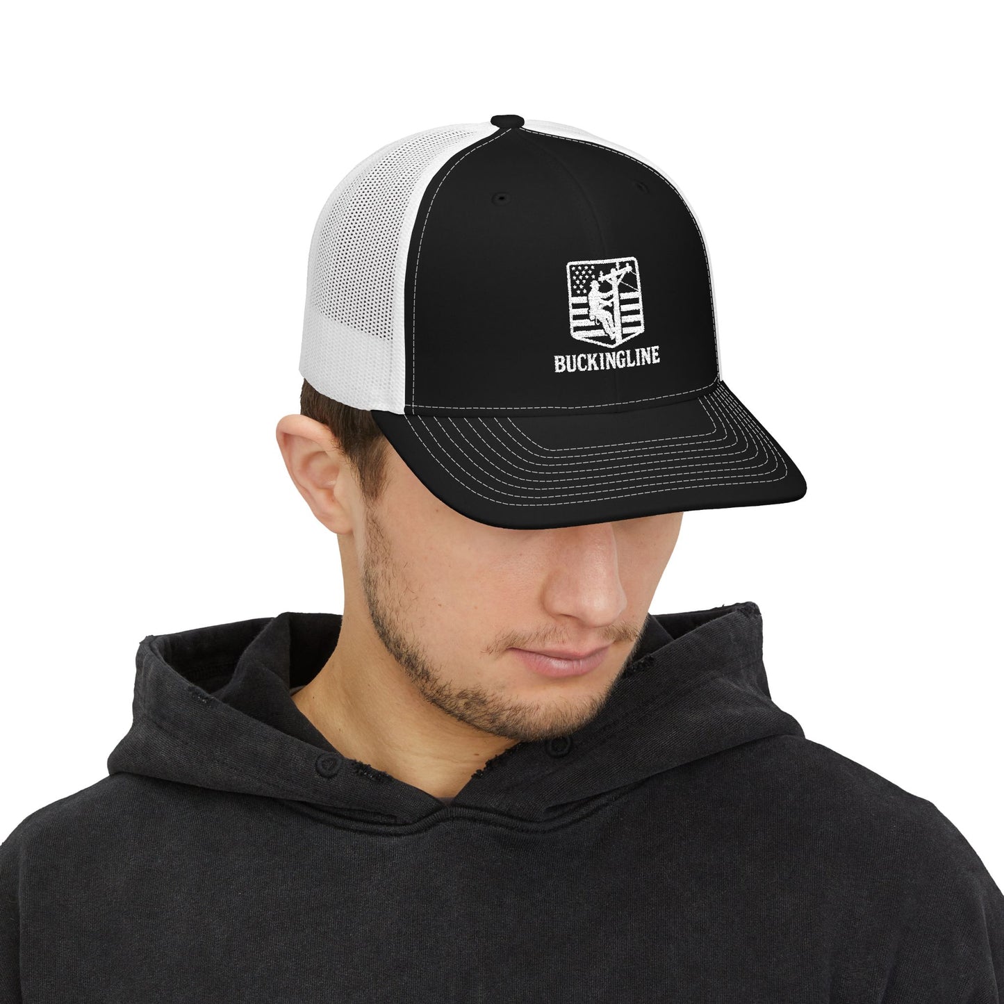 Buckingline, Lineman Hat, Embroidered Snapback hat in Multiple Colors