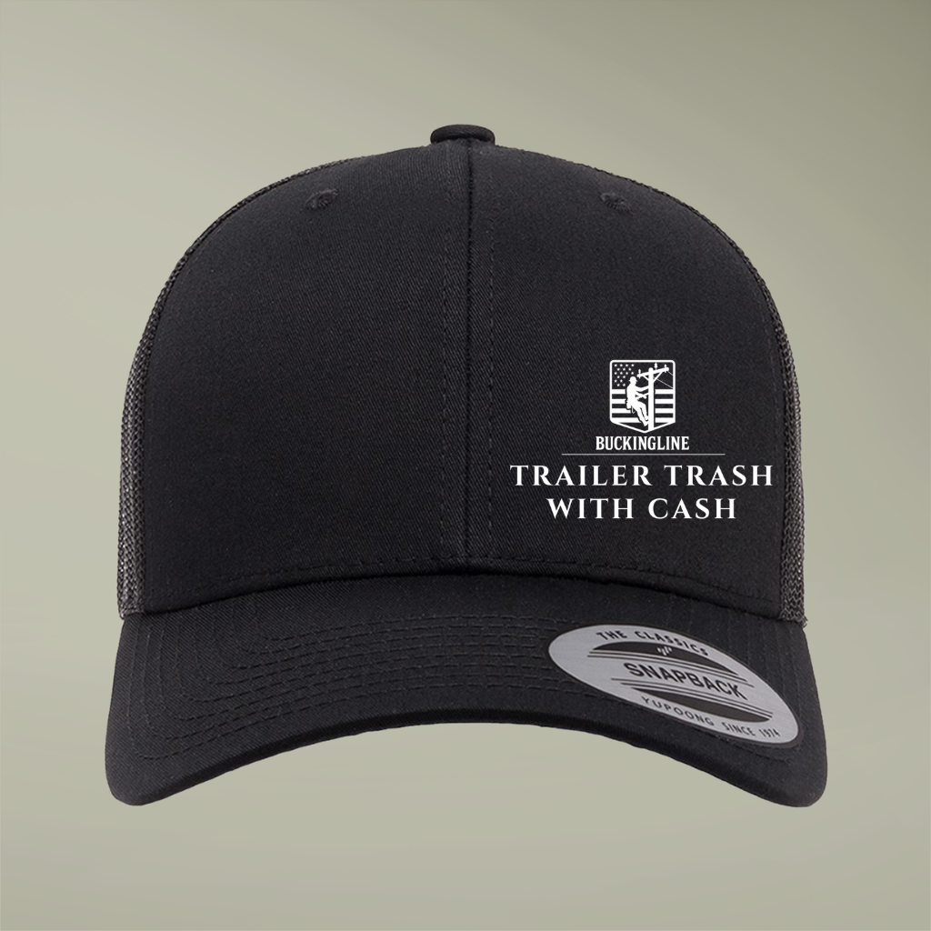 Lineman Hat - "Trailer Trash With Cash" - Product Image 3